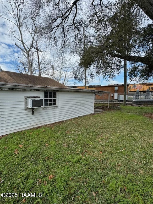 view of yard with cooling unit