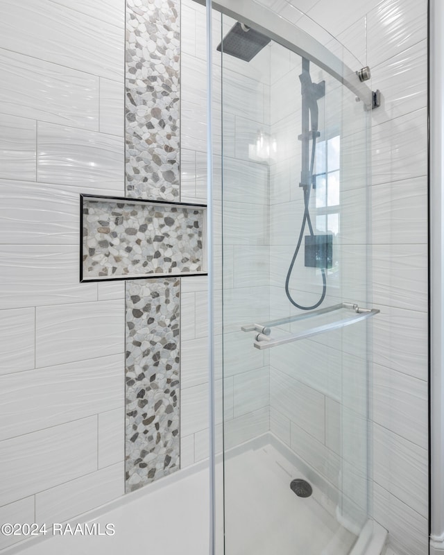 bathroom with walk in shower