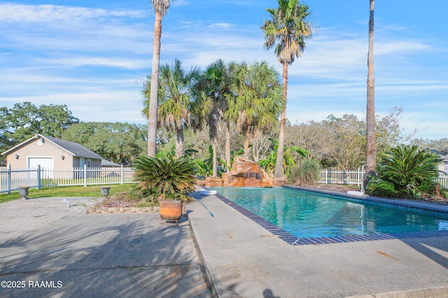 view of pool with a patio area