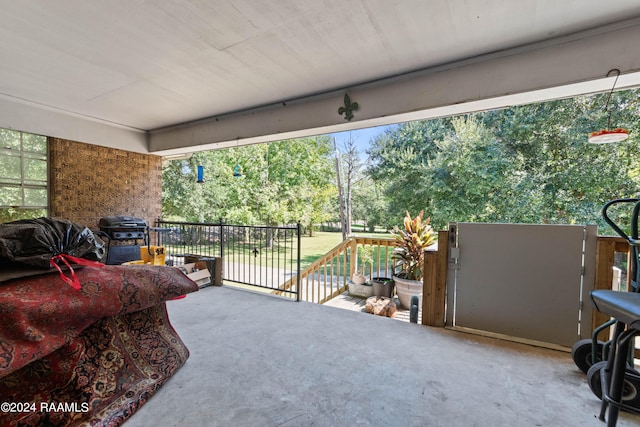 view of patio featuring area for grilling