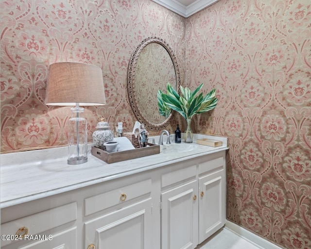 bathroom featuring vanity