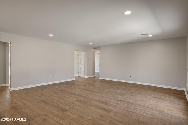 empty room featuring light wood-type flooring