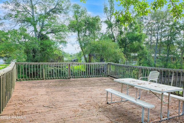 view of wooden terrace