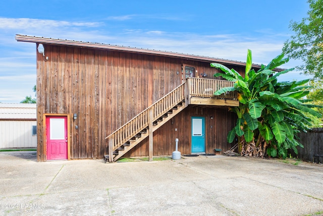 view of back of property