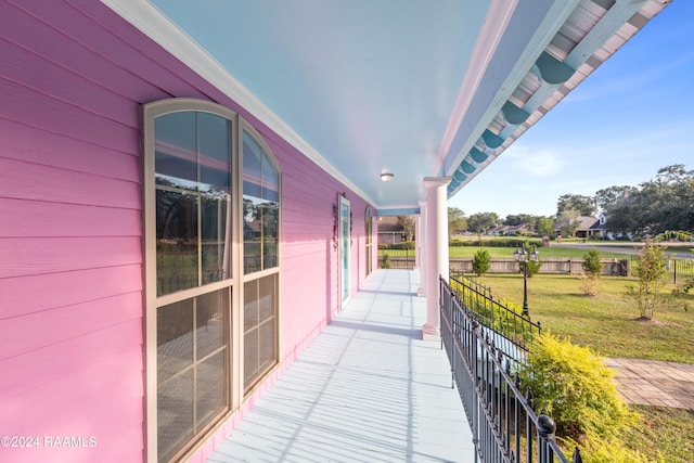 view of balcony