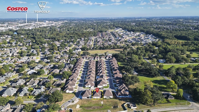 102 Blue Harbor Ln, Lafayette, LA 70503 - aerial view of property's location with nearby suburban area