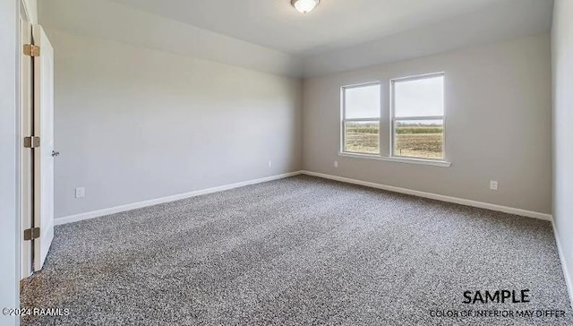 view of carpeted empty room