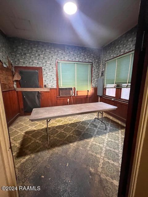 414 E Main St, Ville Platte, LA 70586 - home office with wooden walls