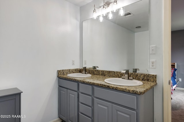 bathroom featuring vanity