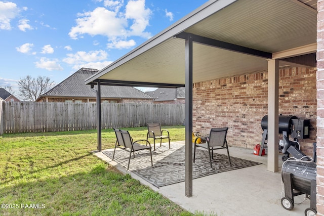 view of patio / terrace with grilling area