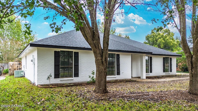 exterior space featuring central AC