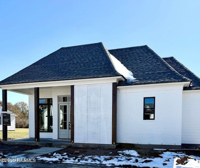 exterior space featuring a porch