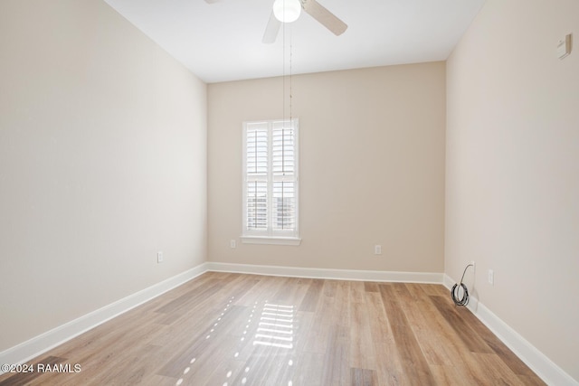 201 Settlers Trace Blvd Unit 2401, Lafayette, LA 70508 - empty room featuring ceiling fan, light wood-type flooring, and baseboards