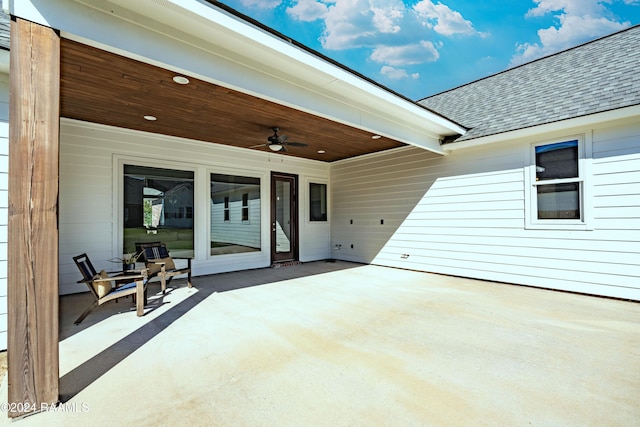 204 Treescape Dr, Lafayette, LA 70508 - view of patio / terrace featuring a ceiling fan