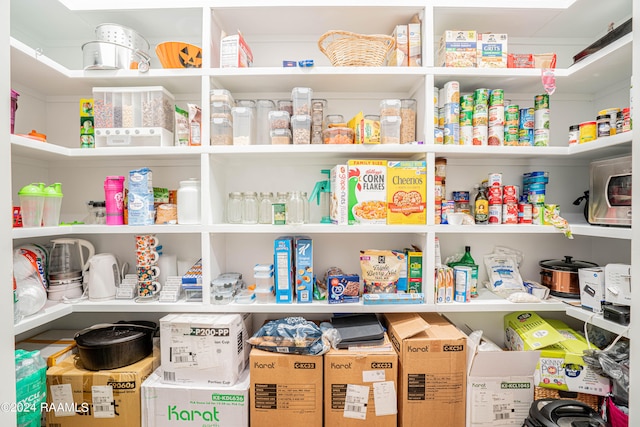 view of pantry