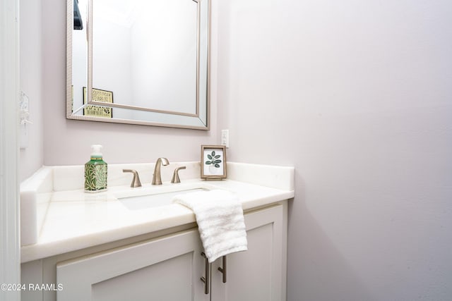 204 Treescape Dr, Lafayette, LA 70508 - bathroom with vanity and ornamental molding