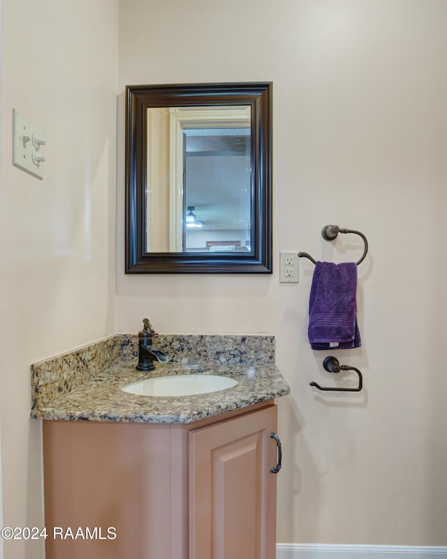 bathroom featuring vanity