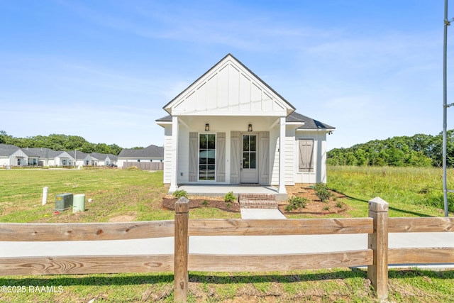 366 W Broussard Rd, Lafayette, LA 70506 - modern farmhouse with board and batten siding and a porch