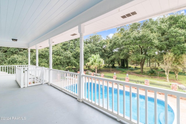 view of pool with a patio area