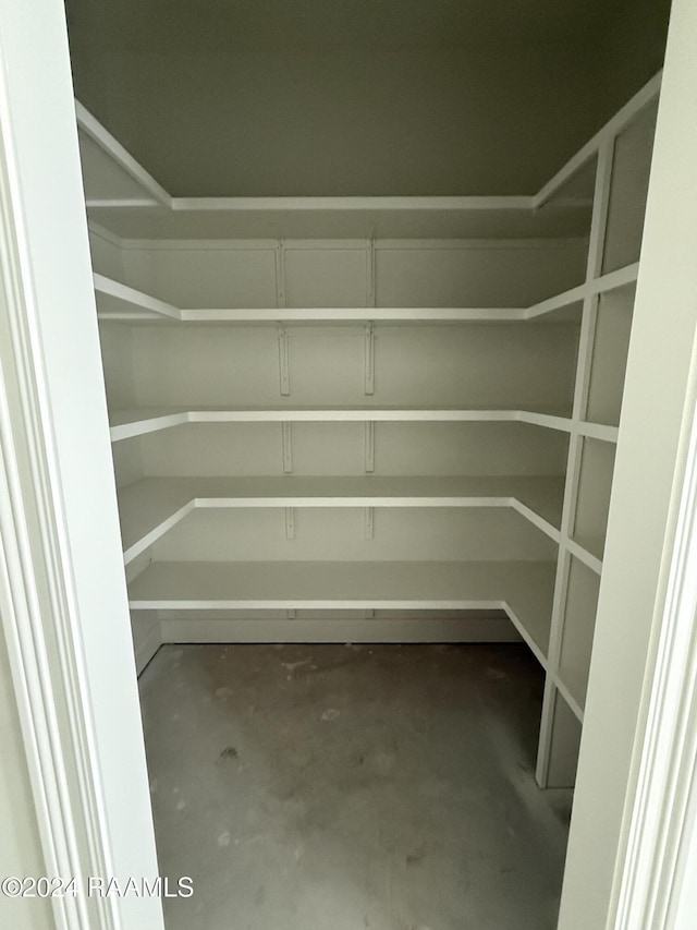 view of pantry