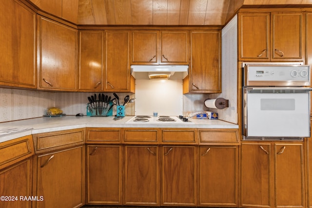 kitchen featuring white appliances