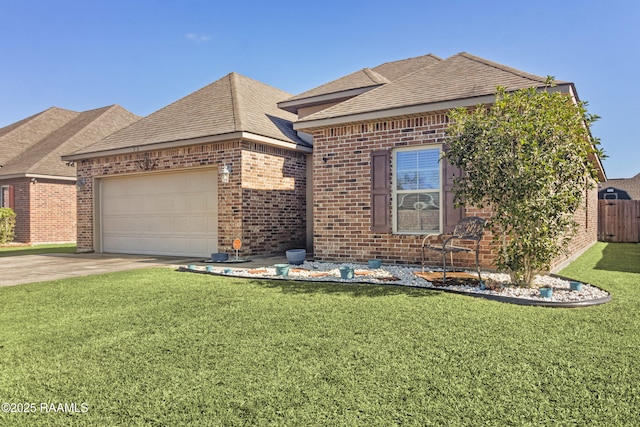 view of front of home with a front yard