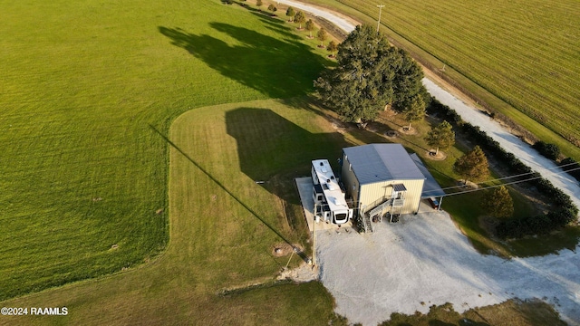 bird's eye view featuring a rural view