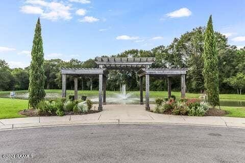 view of community featuring a pergola