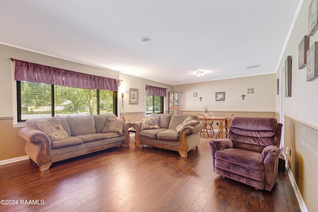 4106 Walnut Dr, New Iberia, LA 70563 - living area featuring plenty of natural light and hardwood / wood-style floors
