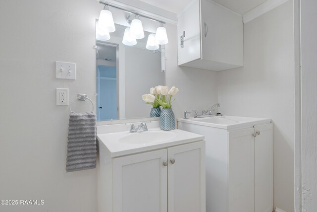 bathroom with vanity