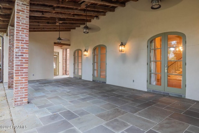 view of patio with french doors