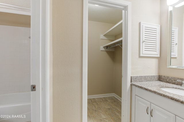 bathroom with vanity