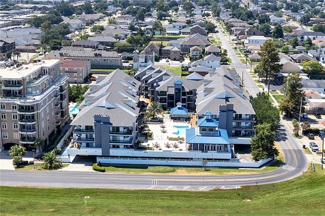 bird's eye view with a residential view