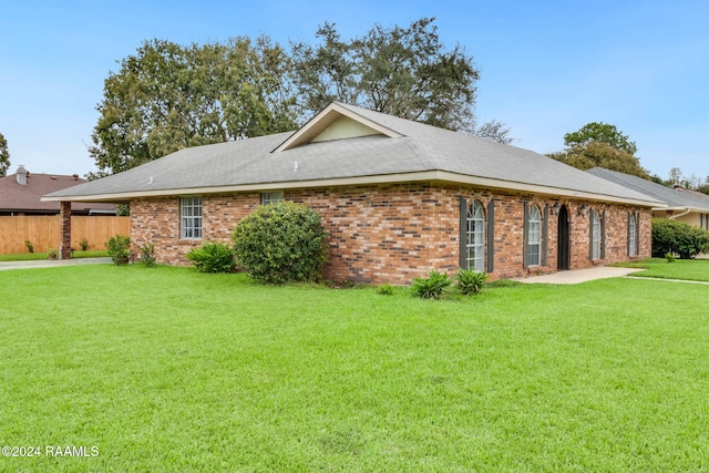 view of property exterior featuring a yard