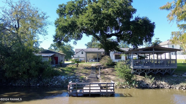1412 US Highway 167, Abbeville, LA 70510 - dock area featuring a water view