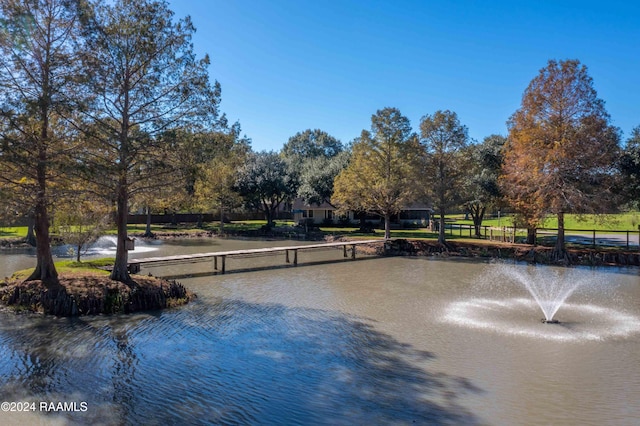 view of water feature