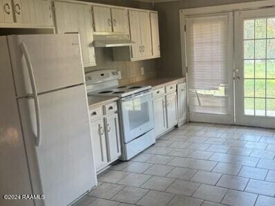 kitchen with white appliances