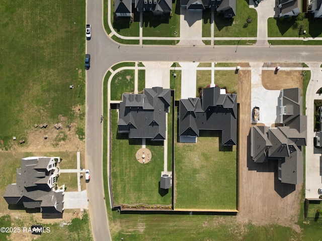 bird's eye view with a residential view