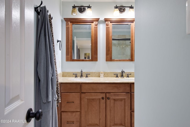 bathroom featuring vanity