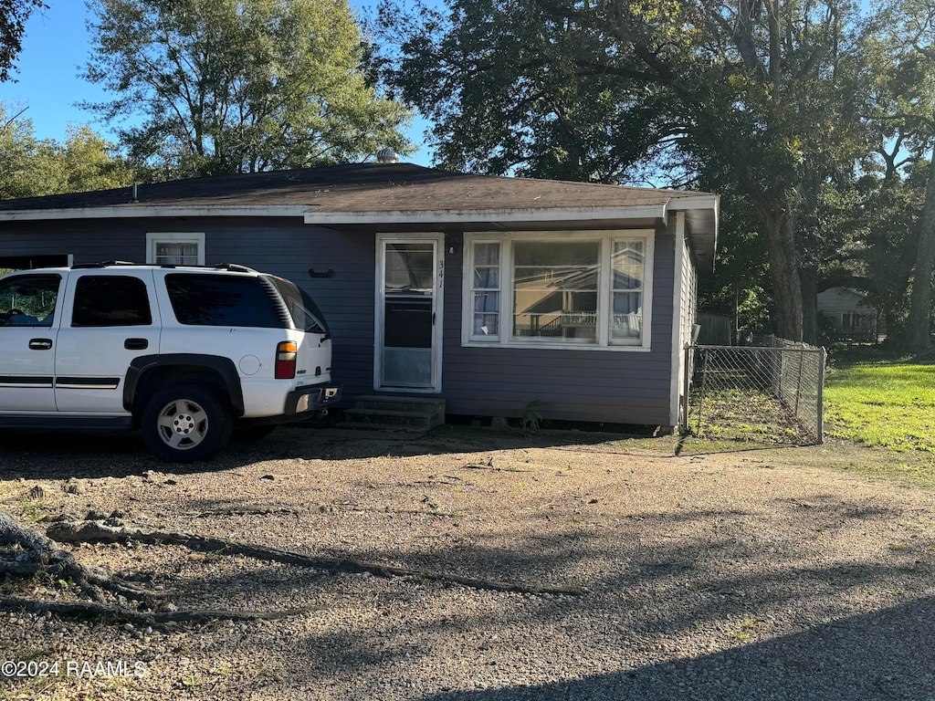 view of front of home