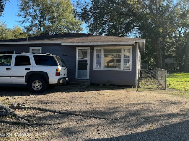 view of front of home