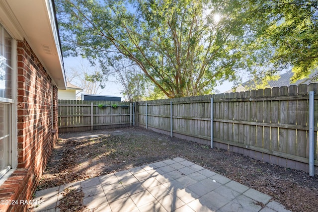 view of yard featuring a patio