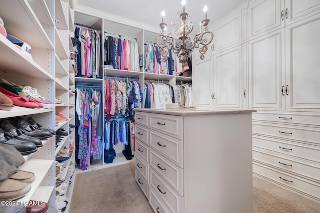 107 Western Ln, Lafayette, LA 70507 - spacious closet with a chandelier and light colored carpet