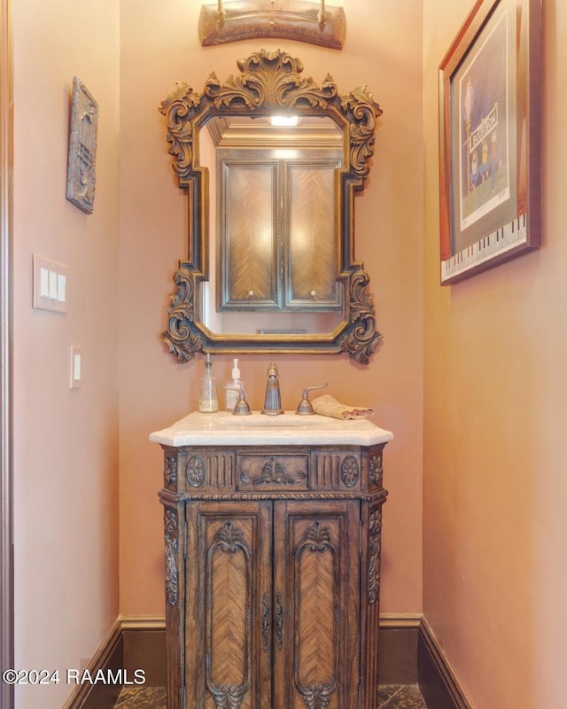 107 Western Ln, Lafayette, LA 70507 - bathroom featuring vanity and baseboards