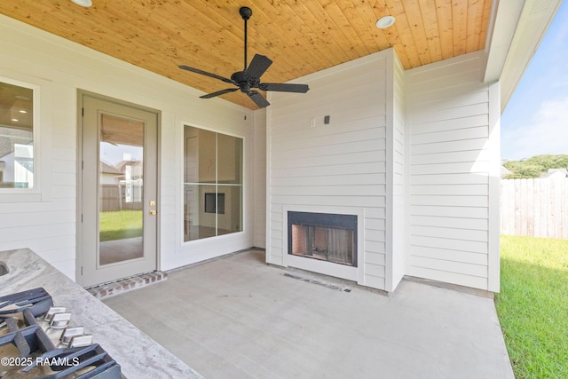 407 Sunshine Rise Dr, Broussard, LA 70518 - view of patio with ceiling fan
