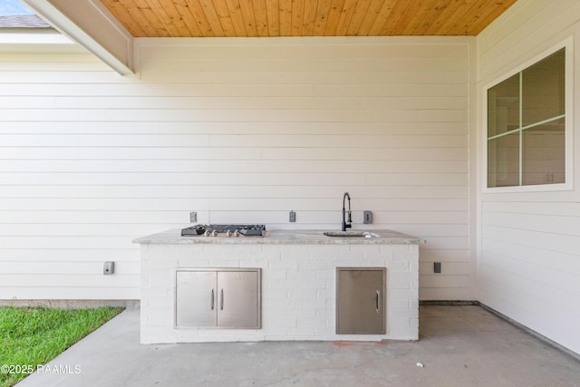 407 Sunshine Rise Dr, Broussard, LA 70518 - view of patio / terrace with a sink and area for grilling