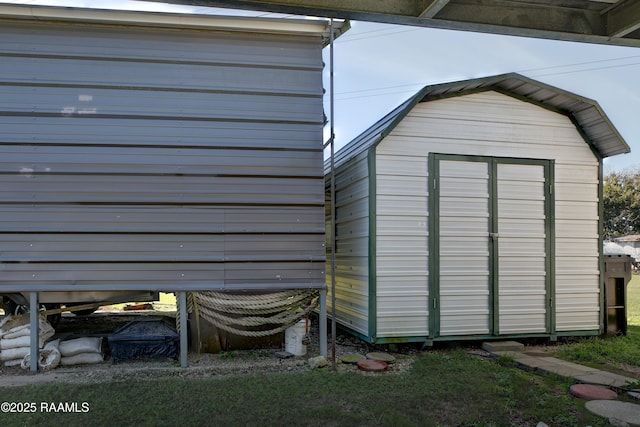 view of outdoor structure