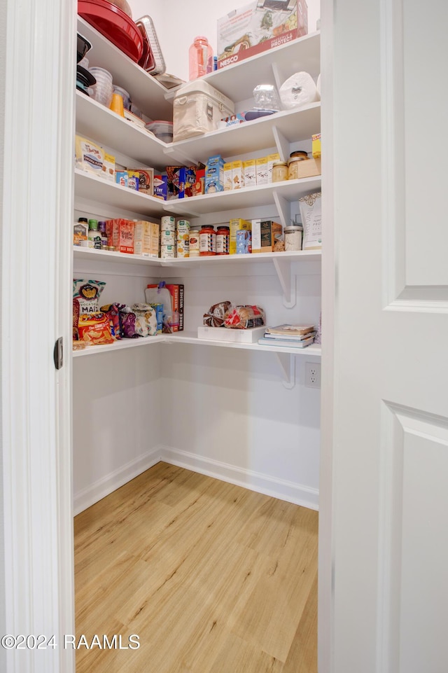 view of pantry