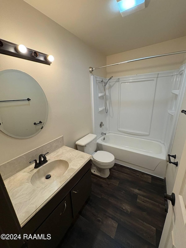 701 S College Rd Unit 307, Lafayette, LA 70503 - full bathroom featuring vanity, shower / washtub combination, and wood finished floors