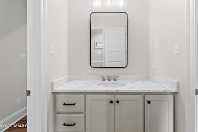 bathroom featuring vanity